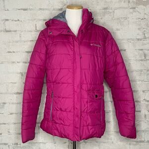 Columbia | Hot Pink Puffer Hooded Winter Jacket